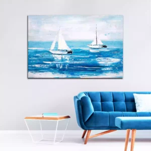 Beautiful Sailing Boat Canvas Wall Painting