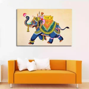 Indian Traditional Rajasthani Art Canvas Wall Painting