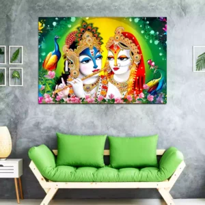 Radha Krishna Canvas Wall Painting
