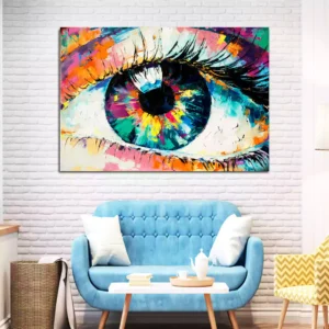 Conceptual Picture of the Eye Modern Art Canvas Wall Painting