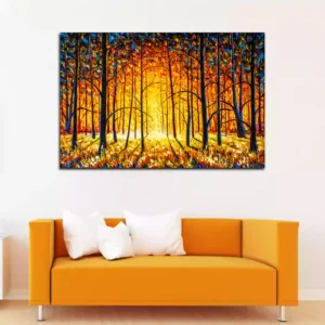 Tree Forest Modern Fine Art Canvas Wall Painting