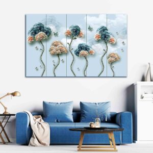3d Illustration of Tree Canvas Wall Painting
