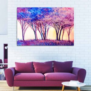Abstract Image of Forest Canvas Wall Painting