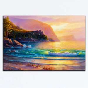 Beautiful Sea and Beach on Canvas Wall Painting