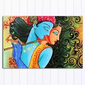 Lord Radha Krishna Canvas Wall Painting