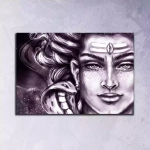 Spiritual Image of Lord Shiva Canvas Wall Painting