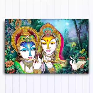 Beautiful Radha Krishan Canvas Wall Painting