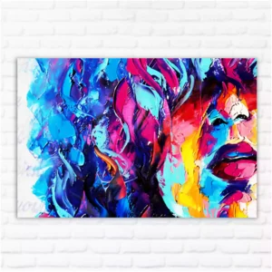 Modern Art Picture of a Beautiful Girl Canvas Wall Painting