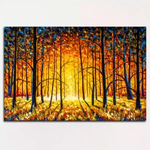 Tree Forest Modern Fine Art Canvas Wall Painting