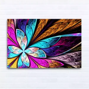 Beautiful Fractal Butterfly Flower Canvas Wall Painting