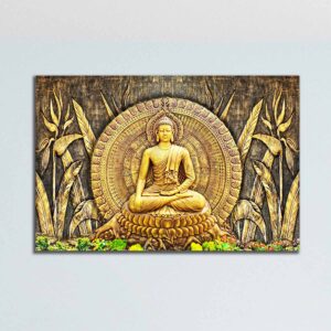 3D Art Beautiful Buddha Canvas Wall Painting