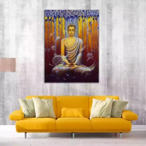 Meditation Buddha Canvas Wall Painting