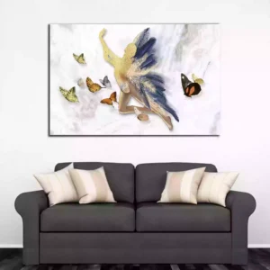 Fashion of Modern Art Feathers Canvas Wall Painting