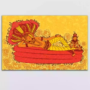 Lord Vishnu Premium Canvas Wall Painting