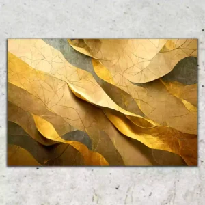 3D Gold Texture Premium Canvas Wall Painting