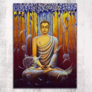 Meditation Buddha Canvas Wall Painting